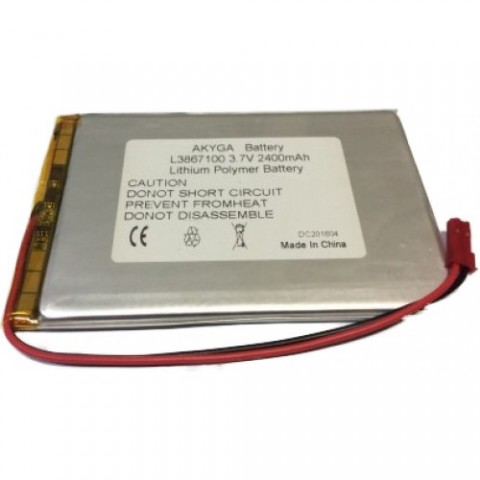 Akumuliatorius 3.7V 2400mAh 3x67x100mm Li-Polymer 